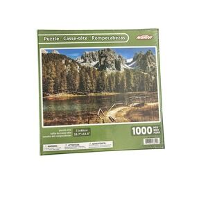 Montoy 1000‎ Pc Puzzle Mountain Lake Bridge Landscape New Sealed Family Unwind